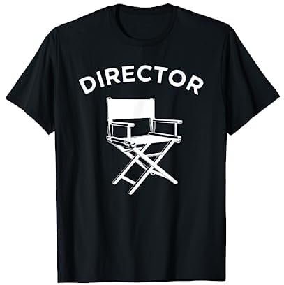 Film Regisseur T-Shirt, Filmemacher Regiestuhl Tee T-Shirt