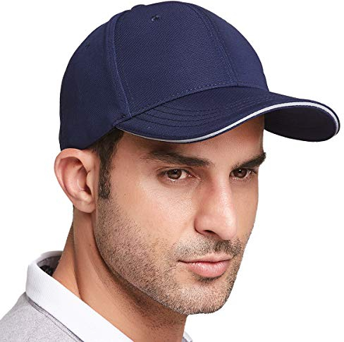 Gisdanchz Baseball Cap Herren Cappy Männer Baseballcap Men Baseball Cap Mützen Basecap Herren Mütze Baumwolle Baseballkappe Cappi Cappy Mütze Schwarz Kappen Manner Blau