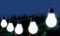 Trango LED Lichterkette 3209 – 10x warmweiße Echtglas-Leuchten in Glühbirnenform | 8 m Partybeleuchtung für Innen & Außen | Stimmungslicht mit Netzteil