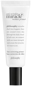 philosophy anti-wrinkle miracle worker line-correcting face primer - with vitamin C & coconut oil - fills in lines and smooths skin for even makeup application - 0.9 fl oz