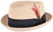 Clothing Mens or Ladies Straw Pork Pie Hat (57 cm, Natural)