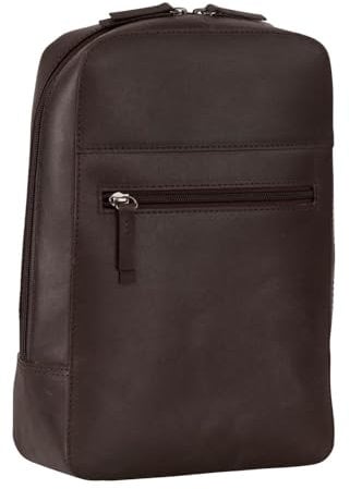 Leonhard Heyden Leder Umhängetasche Tablettasche Dakota Cross Bag Brown braun