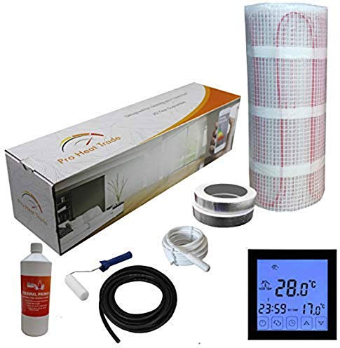 Nassboards Premium Pro - Electric Underfloor Yellow Box Heating kit 200w per m2 (1m2, Black Touch)
