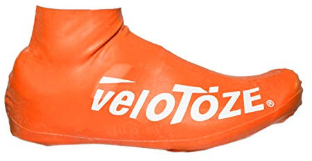 veloToze Überschuhe Road 2.0 Low Rubber orange Größe L/XL