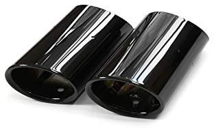 Audi 81A071761C Endrohrblenden Sport Auspuff SQ2 Auspuffblenden, schwarz verchromt, rechts