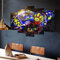 YUANJUN Puzzle 5 TLG Kunstdruck Modern Wandbilder Design Tapete Eingerahmt Bilder Drucke Leinwand Wandkunst Wohnkultur Gem?Lde Poster Mehrteilig XXL Valentino Rossi Motogp Rennbild Leinwand