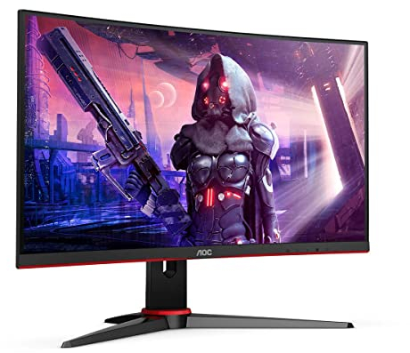 AOC Gaming C27G2AE - Monitor curvo FHD da 27 pollici, VA Panel, 165 Hz, 1 ms, 2 porte HDMI, 1 DP, FreeSync Premium, Nero