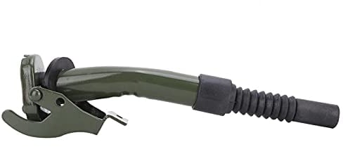 LANTRO JS Beccuccio Travasatore in Metallo, Beccuccio Tanica Benzina per Tanica, Tubo di Scarico er Tanica di Metallo con Ugello Flessibile per Serbatoio Carburante JC5MR JC10 JC20, Verde
