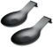Repose Cuillère En Noir Mat, Porte Cuillère En Acier Inoxydable Pour Cuisinière, Porte Stensiles De Cuisine Pour Louches, Pinces, Spatule, Porte-cuillère Pour Cuisinière (2PC-9,5 Pouces)