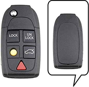 Für Volvo Schlüssel 5 Tasten Smart Autoschlüssel Shell Für Volvo XC70 XC90 V50 V70 S60 S80 C30 Fernbedienung Flip Schlüsselanhänger Fall