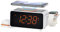 iTOMA Dual Wireless Charging Alarm Clock Radio with Bluetooth Speaker, FM Radio,Two USB Port,Dual Alarm, Snooze, Night Light, Auto & Manual Dimmer Control, 1.4 Orange Display CKS209