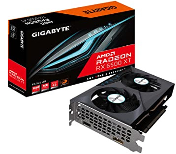 Gigabyte Radeon RX 6500 XT Eagle 4G - Radeon RX 6500 XT - 4 GB - GDDR6-64 bit - 7680 x 4320 Pixels - PCI Express 4.0