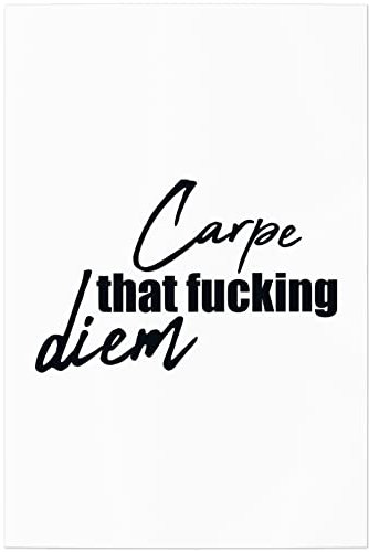 JUNIWORDS Poster, Carpe That Fucking Diem, 40 x 60 cm