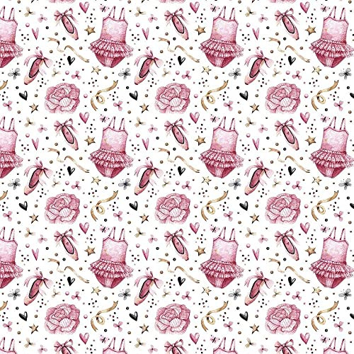 100% Cotton Digital Fabric Ballerina Girl 140cm Wide (Sold per Half metre)