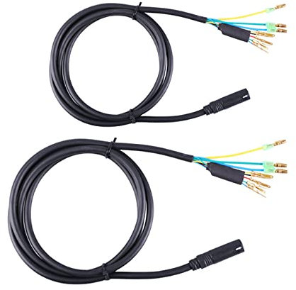 WMLBK Hub Motor Convert Extension Cable 9 Pin Connector Ebike Motor Conversion Line Electric Bicycle Bike Accessories Female To Male Connector Cable (150CM)