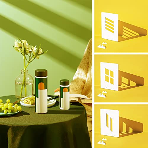 3PCS Simulation Window Light Shadow Photography Background Board,Waterproof Reusable Photo Tabletop Backdrops for Food Cosmetics Jewelry Ornaments Makeup Skin Care Small Product