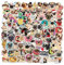AUCEKO 100 Stück Mops Aufkleber Pack Pug (Dog) Sticker Set wasserdichte Vinyl Sticker für Laptop Kinder Autos Motorrad Fahrrad Skateboard Gepäck Koffer Computer Aufkleber Graffiti Decal