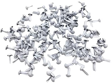 MagiDeal Mini Scrapbooking Brads 200 Stück, Mini Runde Brads Papier Briefklammern Papierverschlüsse für Scrapbook, Kunsthandwerk, Handwerk, DIY, Bastelprojekte, 4.5 * 8mm