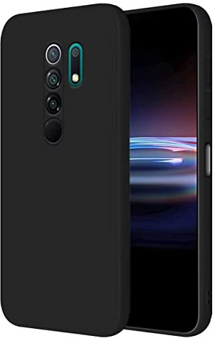 HONLEN Custodia Compatibile con Redmi 9 (6.53 Inches) Morbida Liquido TPU Silicone Case Protettiva, Antiurto in Antigraffio Cover Protettiva