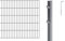 Alberts 653668 Doppelstabmattenzaun als 6 tlg. Zaun-Komplettset | verschiedene Längen und Höhen | anthrazit | Höhe 80 cm | Länge 4 m