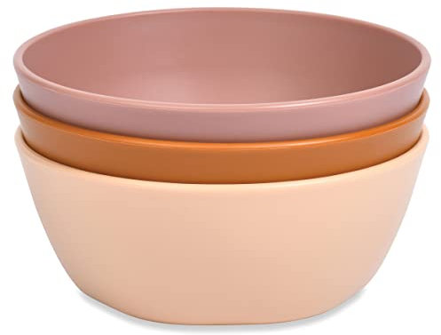 Tiny Twinkle kinderteller Baby Teller 3er-Pack BPA-freie Tassen, Teller und Schüsseln Sets für Kinder und Kleinkinder - Polypropylen Kunststoff-Geschirr-Set