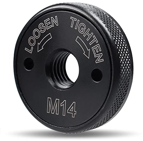 Mesee Meuleuse Écrou de Serrage Rapide M14 SDS Click Écrou Dispositif de Serrage à Dégagement Rapide Accessoires de Meuleuses Angulaires pour Machine de Découpe Meuleuse d'Angle