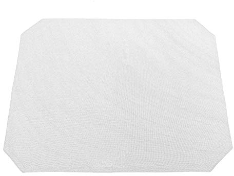Leinen Optik Tischset Platzset 2er-Set 35 x 50 cm Weiß Abwaschbar Wasserabweisend Fleckschutz Pflegeleicht mit Saumrand