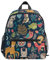 CHIFIGNO Kinderrucksäcke für Mädchen Jungen, lustiger Vorschultasche, niedlicher Rucksack für Kindergarten, Grundschule, mit Brustgurt, Waldtiere Pflanzen, Small, Reiserucksäcke