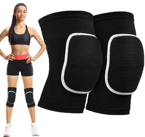 1 Paio ginocchiere pallavolo,Ginocchiere Pallavolo per Junior e Adulti, Morbido Elastico Ginocchiere Danza,ginocchiere morbide,ginocchiera sportiva per MTB Basket Pallamano Yoga Allenamento(XL)