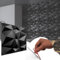 Selbstklebend 3D Paneele, PVC Kunststoffpaneele Wandpaneele Gaming Zimmer Wand Decke 3D Optik Diamant 8 PCS/2 m² einfache Montage! (Schwarz 94)