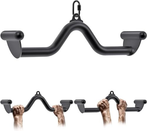 SELEWARE 20 Multi-Grip LAT Pull Down Bar – Durable Alloy Steel, Ergonomic Grip, Versatile Cable Machine Attachment for Versatile Muscle Training