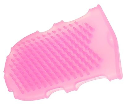 minkissy Double Sided Silicone Bath Glove Silicone Massage Glove Shower Mitts for Exfoliating Massage Silicone Massage Shower Mitts for Women Men Random Color