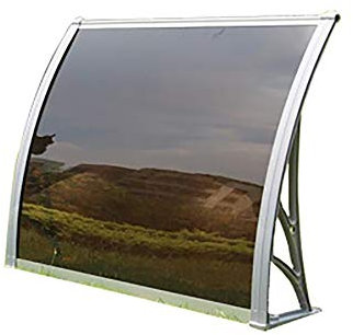 Door Canopy Awning Shelter Canopies Window Rain Shelter Cover Garden Outdoor Patio Porch Rain Protector Shelter Shade Cover for Windows Doors Balconies Terraces Bicycle Sheds/B/80 * 80Cm