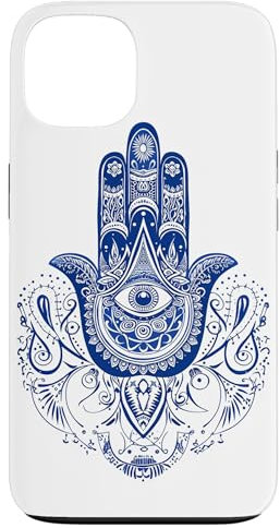 Evil Eye Hamsa Hand Pattern Case for iPhone 13