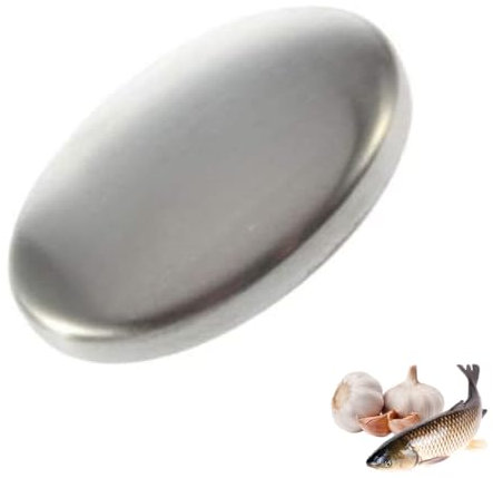 LQI 1er-Pack Edelstahl-Seife, Geruchsbeseitiger, Handstab für die Küche, beseitigt Zwiebeln, Knoblauch, Fisch und andere starke Gerüche