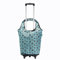 Eco Chic Lightweight Collapsible Shopping Trolley with Detachable Grocery Tote Bag (Bumble Bee Blue)