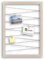 CLAMARO 'Collage Flex' Fotohalter 40x60 cm | Beige | Bilderrahmen Fotorahmen Collage mit Gummibändern und Foto Holzklammern | Ideal als Galerie für Fotos oder Postkarten