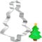 Keepaty Christmas Tree Shaped Cookie Cutter,Christmas Tree Biscuit Cutter for Baking