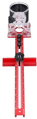 Soporte de ranura de 445 mm para fresadora, accesorio de hardware 4 en 1, guía de corte circular, herramienta de fresadora ajustable multifuncional para carpintería