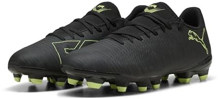 PUMA Future 8 Play FG/AG, Zapatillas de fútbol Unisex Adulto, Black Fizzy Light Green Terrain, 41 EU