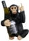 The Enchanted Garden Bringing Gardens To Life Wine Holder Black Up Yours Rude Monkey Resin Single Bottle Storage Novelty Ornament, Funny Gift Home Decoration, 28 cm