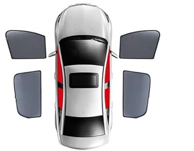 DZSJUNCHENSM Parasol Coche para Mercedes para Benz Clase B W245 2005-2011 Coche Magnético Parasol Parabrisas Delantero Cortina Trasera Ventana Lateral Sombrilla De Coche(4PCS Front Rear)