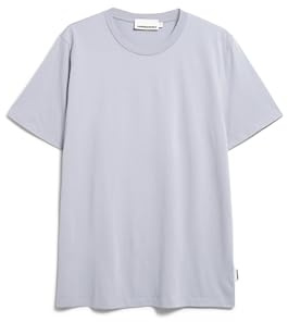 ARMEDANGELS Herren Regular T-Shirt aus Bio-Baumwolle JAAMES Regular Fit Misty Morning L