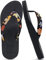 KuaiLu Tongs Femme Tissu été Flip Flops Plage et Piscine Adulte Soutien Voute Plantaire Tongue Sandales Cuir Orthopedique Yoga Mousse Antidérapantes Semelles Douche Claquette Noir Floral 37