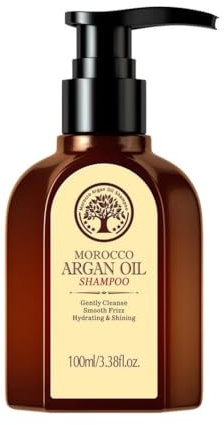 Argan Shampoo - Haarshampoo mit marokkanischem Arganöl - Weiche und Geschmeidige Haare - Haarglanz - Haarpflege - Kopfhautpflege - für alle Haartypen (1PC)