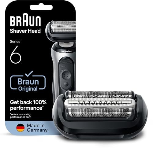 Braun Series 6 Electric Shaver ORIGINAL Replacement Head, Get Back 100% Shaving Performance, Compatible With 60, 61, 62 Generations Shavers, Made in Germany, 64B