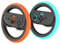 Genérico 2PCS Volante para Switch 2 para Joy Con Controller, Volante de Carreras Empuñadura para Ma-rio Kart World 8 Deluxe Controller Attachment Accesorios