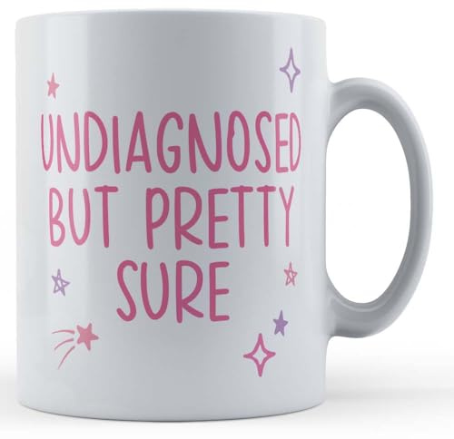Father Fox - Undiagnosed But Pretty Sure - Funny Sarcastic Gift Mug for Her, Ceramic, 11fl.oz.