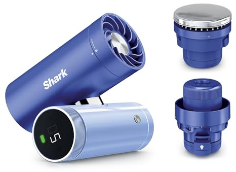 Shark ChillPill 3-in-1 Handventilator, Hochgeschwindigkeit, Lilac | 3-in-1-Hochgeschwindigkeits-Handventilator-, Sprühnebel- und InstaChill-System, mit 3 Kühlaufsätzen, reisefreundliches Design