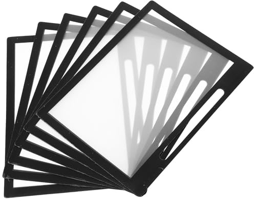HOMSFOU 6 Stück Transparente Pvc Kartenhüllen nicht Verformbar zum Organisieren von Bildern und Postkarten Praktische Schutzhüllen für Kindereinsatz